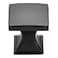 KOOFIZO Curved Square Top Cabinet Knob Black Pull Handle 25mm 098 Inch 10Pack for Kitchen Cupboard Door Bedroom Dresser Drawer Bathroom Wardrobe Hardware