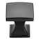 KOOFIZO Curved Square Top Cabinet Knob Black Pull Handle 25mm 098 Inch 10Pack for Kitchen Cupboard Door Bedroom Dresser Drawer Bathroom Wardrobe Hardware