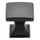KOOFIZO Curved Square Top Cabinet Knob Black Pull Handle 25mm 098 Inch 10Pack for Kitchen Cupboard Door Bedroom Dresser Drawer Bathroom Wardrobe Hardware