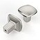 Asidrama 10 Pack Brushed Satin Nickel Kitchen Cabinet Knobs Square Dresser Knobs Drawer Knobs Cabinet Hardware Zinc Knobs for Dresser Drawers