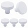 YuGtcen Cabinet Knobs 5 Pack Kitchen Cabinet Knobs Inway Zinc Alloy Drawer Pulls and Knob Furniture Hardware Modern Round Knobs for Kitchen Cupboard Dresser Drawer Closet Door White 5