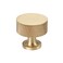 RZDEAL 4pcs Solid Brass Cabinet Knobs Pulls Cabinet Drawer Dresser Gold Knobs Modern Knurled Handles 1x125mmx25mm Brushed Brass Finish