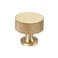 RZDEAL 4pcs Solid Brass Cabinet Knobs Pulls Cabinet Drawer Dresser Gold Knobs Modern Knurled Handles 1x125mmx25mm Brushed Brass Finish