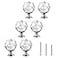 OctinPris Crystal Cabinet Knobs 6 Pack BallShape Diamond Crystal Drawer Knob Clear Glass Pull Dresser Knobs 30mm for Kitchen Bathroom Closet Door