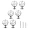 OctinPris Crystal Cabinet Knobs 6 Pack BallShape Diamond Crystal Drawer Knob Clear Glass Pull Dresser Knobs 30mm for Kitchen Bathroom Closet Door