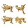 haowei Cheetah Knobs Gold Animal Drawer Knobs 4Pcs Animal Handle Cabinet Pullsfor Dresser Cupboard Wardrobe e Leopard