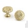 Goldenwarm 10 Pack Gold Cabinet Knobs Dresser Knob for Drawer Hardware Handles and Luxury Pulls for Cabinets Zinc Alloy