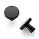 JOY DECOR 5 Pack Kitchen Cabinet Knobs Solid Drawer Knobs Dresser Knobs 114 Inch Drawer Pulls Matte Black Cabinet Hardware for Dresser Drawers Round Cabinet Door Knobs Simple Drawer Handles