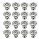 Geesatis 16 Pcs Jewelry Box Knobs Drawer Knobs Wooden Box Handles Mini Single Hole Knobs Silver