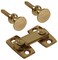 Hillman 852973 Solid Brass Shutter Bar Kit Bright Brass Finish 1Pack