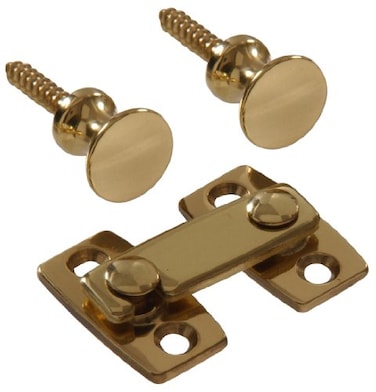 Hillman 852973 Solid Brass Shutter Bar Kit Bright Brass Finish 1Pack