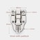 TANGMENGXI 6 Pack Vintage Style Box Toggle Latch Antique Metal Duck Bill Hasp Lock for Jewelry Box Cabinet Small Wooden Box Plain Box Craft Vintage Style Box Silver White with Padlock Hole