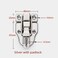 TANGMENGXI 6 Pack Vintage Style Box Toggle Latch Antique Metal Duck Bill Hasp Lock for Jewelry Box Cabinet Small Wooden Box Plain Box Craft Vintage Style Box Silver White with Padlock Hole