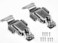 NRC&XRC 90 Degrees Spring hasp Toolbox Toggle latches LockStainless Steel 304 Toolbox Draw Compression Spring Toggle Latch Catch Clamp WScrews L Typewith Keyhole