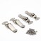 BERYLER Latch Stainless Steel Spring Loaded Toggle Latch Silver Catch Hasp Clamp Clip Lock with Stainless Steel Screws for Cabinet Wooden Case Box Chest8 Pack