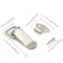 BERYLER Latch Stainless Steel Spring Loaded Toggle Latch Silver Catch Hasp Clamp Clip Lock with Stainless Steel Screws for Cabinet Wooden Case Box Chest8 Pack