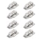 bnafes 8Pack Metal Duckbilled Box Hasp Lock Toggle Latch Catch Decorative Hasp Box Trunk Latch Hasps for Jewelry Wooden Case Boxes with Mounting Screws