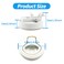Kyuionty 2 Flush Pull Slam Latch Plastic Round Boat Latches Hatch Latch Lock for Boat Deck Door Cabinet 4 Pack White