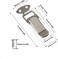 LuoQiuFa Latch Stainless Steel Spring Loaded Toggle Latch Silver Catch Hasp Clamp Clip Lock with for Cabinet Wooden Case Box 4 Pack