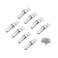 LuoQiuFa Latch Stainless Steel Spring Loaded Toggle Latch Silver Catch Hasp Clamp Clip Lock with for Cabinet Wooden Case Box8 Pack