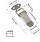 LuoQiuFa Latch Stainless Steel Spring Loaded Toggle Latch Silver Catch Hasp Clamp Clip Lock with for Cabinet Wooden Case Box8 Pack