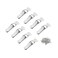 LuoQiuFa Latch Stainless Steel Spring Loaded Toggle Latch Silver Catch Hasp Clamp Clip Lock with for Cabinet Wooden Case Box8 Pack