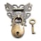 Aifeier ET Mini Bronze Antique Padlock Butterfly Hasp Latch Box Corner Protectors Retro Handle and Butterfly Hinge Hardware Accessories for Wooden Box and Jewelry Box