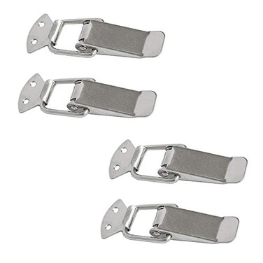 Rannb Toggle Latch Large Size Stainless Steel Spring Loaded Toolbox Latch Box Lock Pack of 4