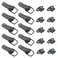 Rannb Toggle Latch Small Stainless Steel Spring Loaded Latch Hasp Black Pack of 10