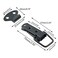 Rannb Toggle Latch Small Stainless Steel Spring Loaded Latch Hasp Black Pack of 10