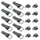 Rannb Toggle Latch Small Stainless Steel Spring Loaded Latch Hasp Black Pack of 10