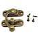 RuiLing 1 Pair Bronze Mini Swing Arm Clasp Latch Vintage Style Left Right Toggle Hasp Hook Metal Catch Curved Buckle for Suitcase Jewelry Box Toolbox 33x28mm