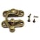 RuiLing 1 Pair Bronze Mini Swing Arm Clasp Latch Vintage Style Left Right Toggle Hasp Hook Metal Catch Curved Buckle for Suitcase Jewelry Box Toolbox 33x28mm