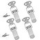 Waziaqoc 4 Pack Stainless Steel Spring Loaded Toggle Latch Spring Hasp Latch Clamp Clip with Screws for Chest Cases Toolbox 72mm 283 Overall Length