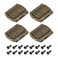 uxcell 4Pcs Toggle Catch Lock 122 x 098 LxW Zinc Alloy Hasp Lock Latch Clasp for Jewelry Box Wooden Case Bronze