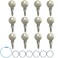 Pitertul 12PCS 0G66240 Replacement Key Compatible with Generac Honeywell Guardian Generator Cabinet Lock