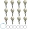 Pitertul 12PCS 0G66240 Replacement Key Compatible with Generac Honeywell Guardian Generator Cabinet Lock