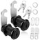 KALIONE 2 Pack Cabinet Lock Black File Cabinet Drawer Lock Replacement Key Locks Cam Locks with Keys 112 Inch for Drawers File Cabinets Mailbox RV Storage Tool Cart