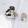 Lizipai 2 Pack Double Glass Cabinet Showcase Lock Double Door Single Open Wine Cabinet Lock for Showcase Mall Display No Drill