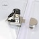 Lizipai 2 Pack Double Glass Cabinet Showcase Lock Double Door Single Open Wine Cabinet Lock for Showcase Mall Display No Drill