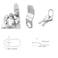 Lhazemu 2pcs Cabinet Cam Locks Keyed Alike 58 inch Toolbox Lock Cabinet Desk Drawers Cam Lock Replacement for Trailer RV Boxes Mailboxes