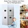 U ANNPER 3 Digit Keyless Combination Locker Lock for Refrigerator Cabinets Drawers Toilets Wndows Locker for Kids Safety Easy Install Black