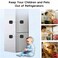 U ANNPER 3 Digit Keyless Combination Locker Lock for Refrigerator Cabinets Drawers Toilets Wndows Locker for Kids Safety Easy Install Black