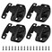 Aifeier ET 4Pcs AlignNLock Dining Table Locks Heavy Duty Metal Spring Dining Training Table Leaf Latches Connectors Hardware for Table LeafExtension TablesComputer WorkstationsConference Tables Black