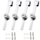 Wvapzwr 4Pcs Sliding Glass Door Ratchet Lock Keyed Alike Showcase Display Lock Chrome Glass Display Case Lock Reptile Cage Lock and Key