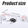 Wvapzwr 4Pcs Sliding Glass Door Ratchet Lock Keyed Alike Showcase Display Lock Chrome Glass Display Case Lock Reptile Cage Lock and Key