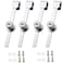 Wvapzwr 4Pcs Sliding Glass Door Ratchet Lock Keyed Alike Showcase Display Lock Chrome Glass Display Case Lock Reptile Cage Lock and Key