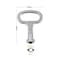 It Works 4Pcs Zinc Alloy Water Meter Key 50x35mm Safety Key for Tool Box Multipurpose Mailbox Electric Box