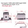 ATOPLEE Electromagnetic Solenoid Lock DC 12V 083A Door Drawer Tongue Down Slim Design Assembly Magnetic Lock for Cabinet Door Drawer413X54X30mm
