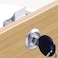 Dczonihup Automatic Lock Tongue Cabinet Drawer Drill Bit Furniture Locker Showcase Lock Drilling Diameter 3419mm for 3515mm 7822mm Door Panel